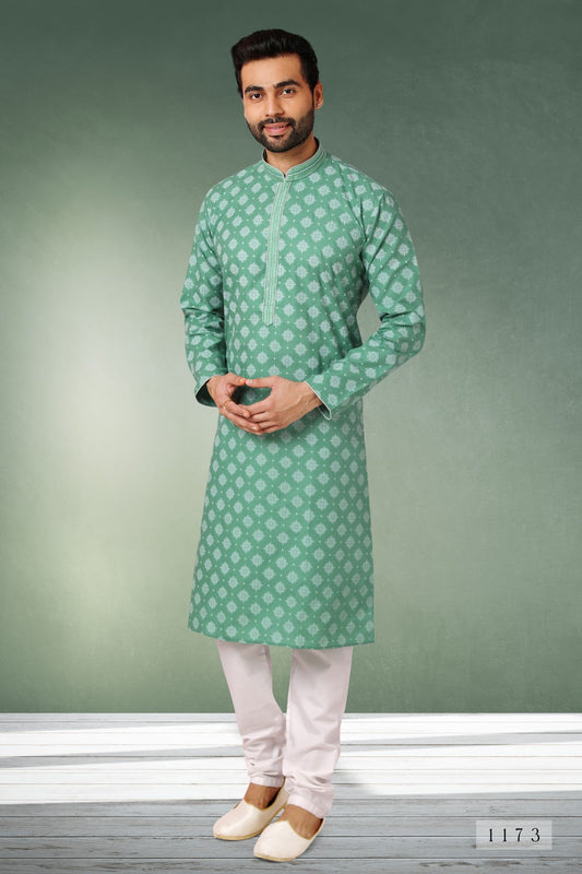 Men's Kurta Pajama - Royal Madhubani