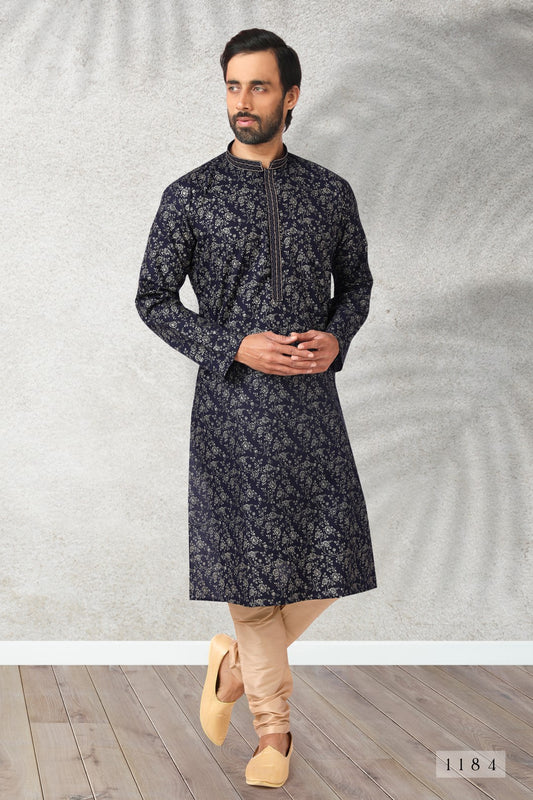 Men's Kurta Pajama - Royal Madhubani