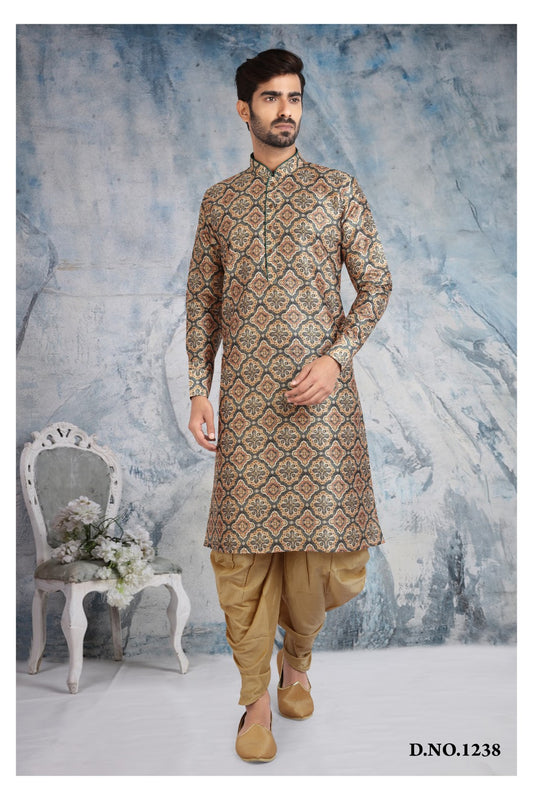 Men's Kurta Pajama - Royal Madhubani