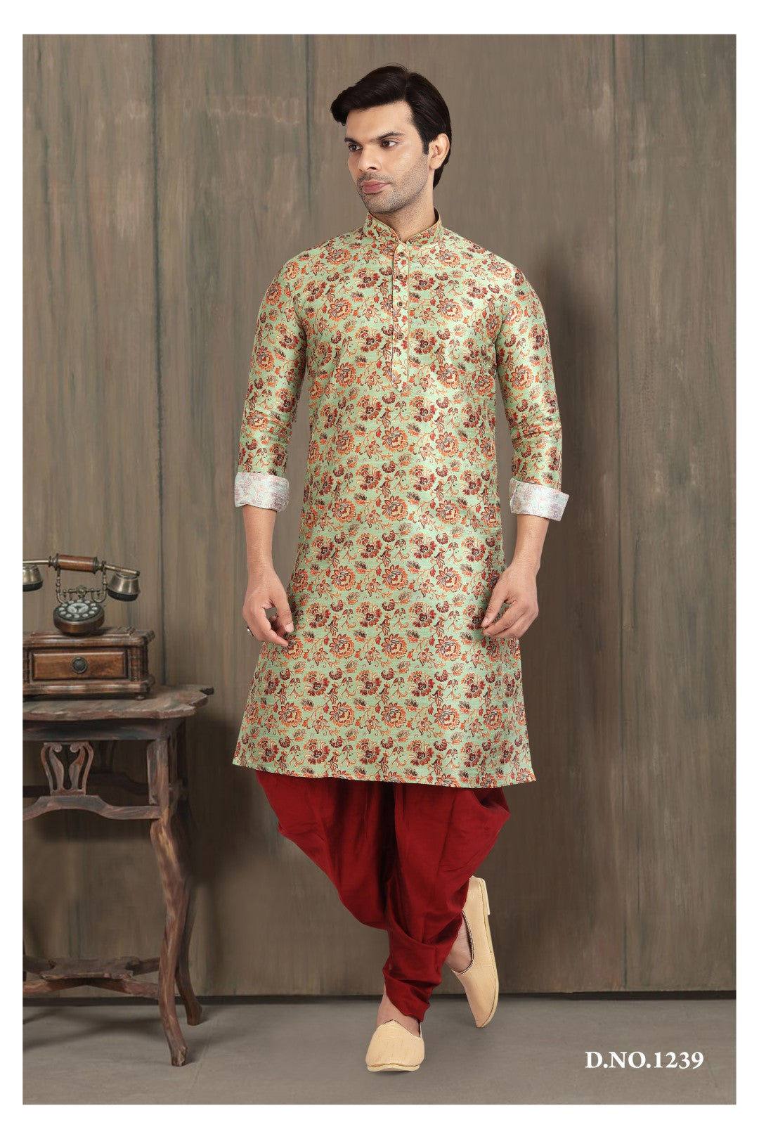 Men's Kurta Pajama - Royal Madhubani