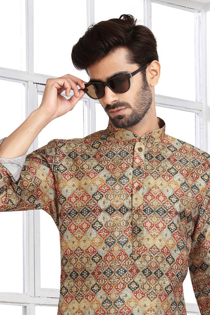 Men's Kurta Pajama - Royal Madhubani