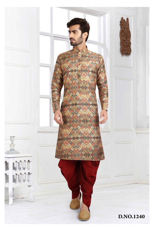 Men's Kurta Pajama - Royal Madhubani