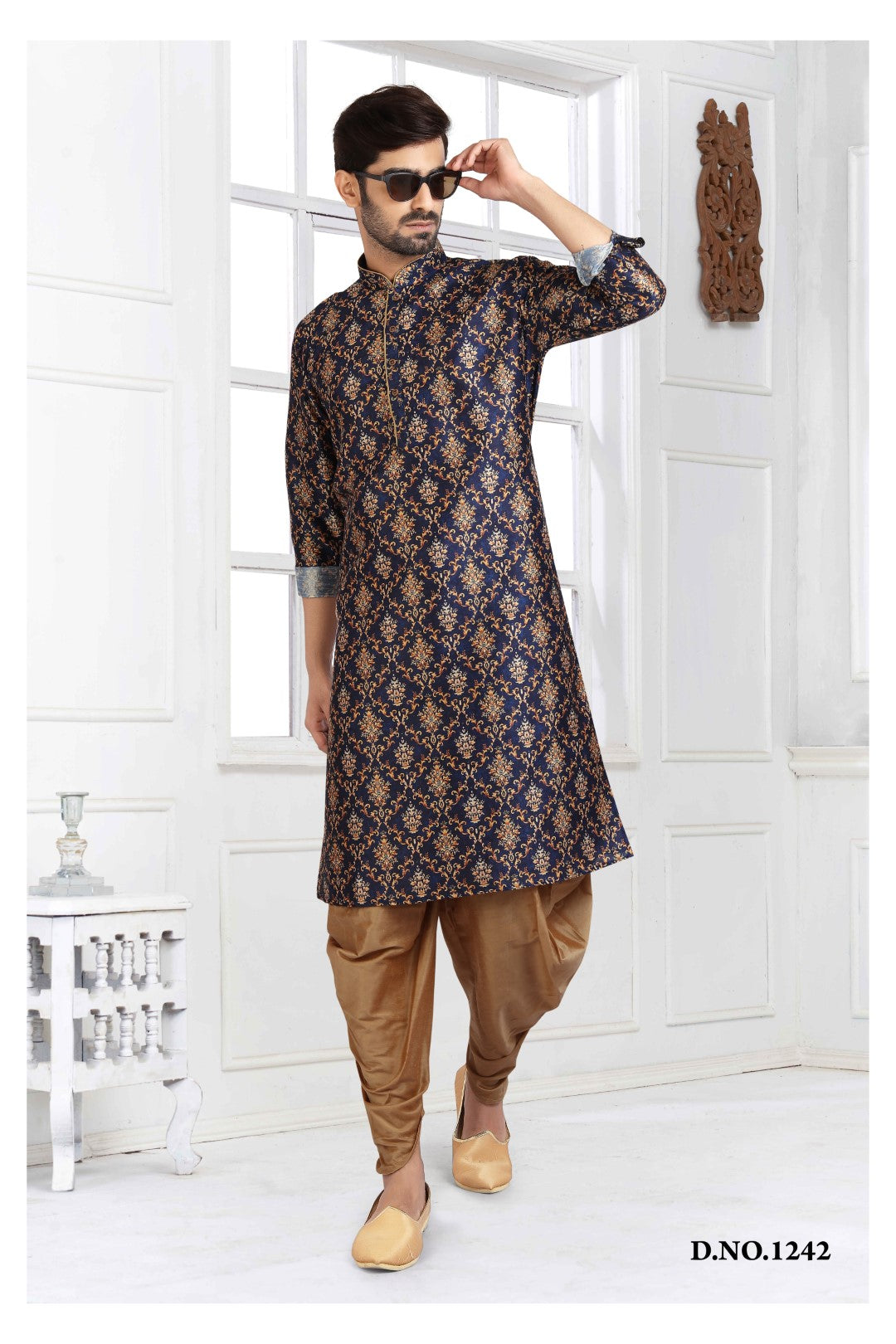 Men's Kurta Pajama - Royal Madhubani