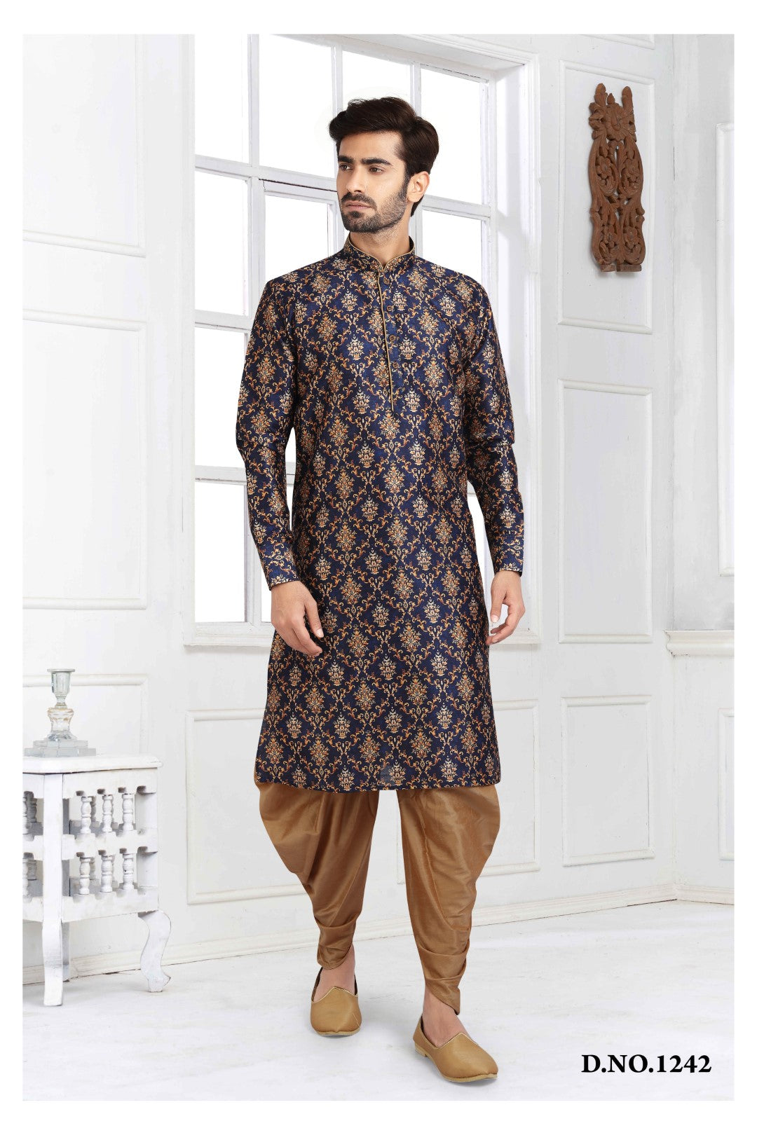 Men's Kurta Pajama - Royal Madhubani