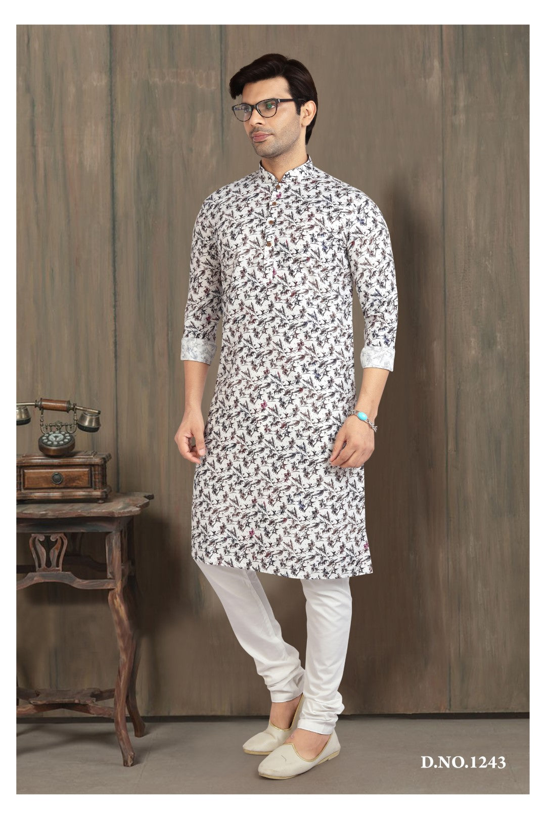 Men's Kurta Pajama - Royal Madhubani