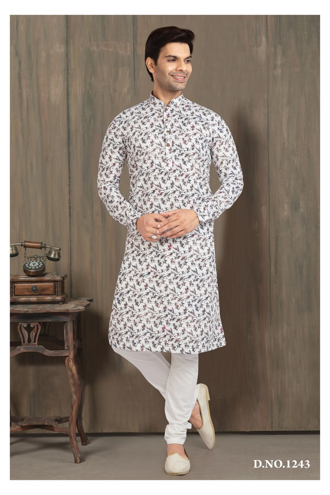 Men's Kurta Pajama - Royal Madhubani