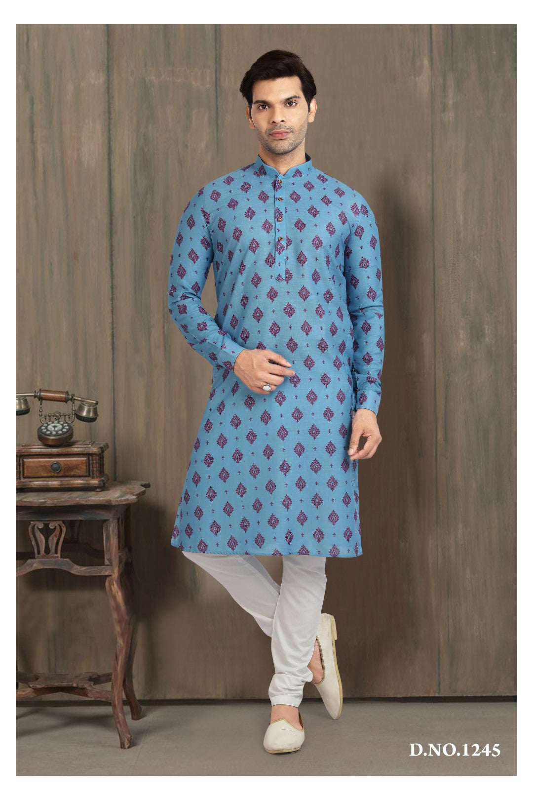 Men's Kurta Pajama - Royal Madhubani