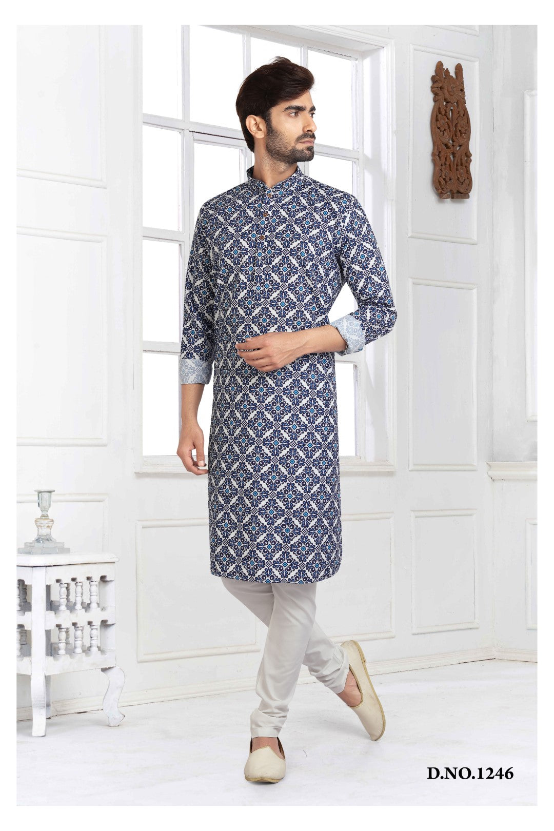 Men's Kurta Pajama - Royal Madhubani