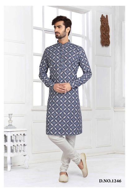 Men's Kurta Pajama - Royal Madhubani