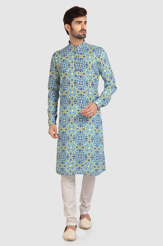 Men's Kurta Pajama - Royal Madhubani