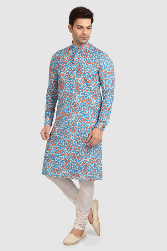 Men's Kurta Pajama - Royal Madhubani