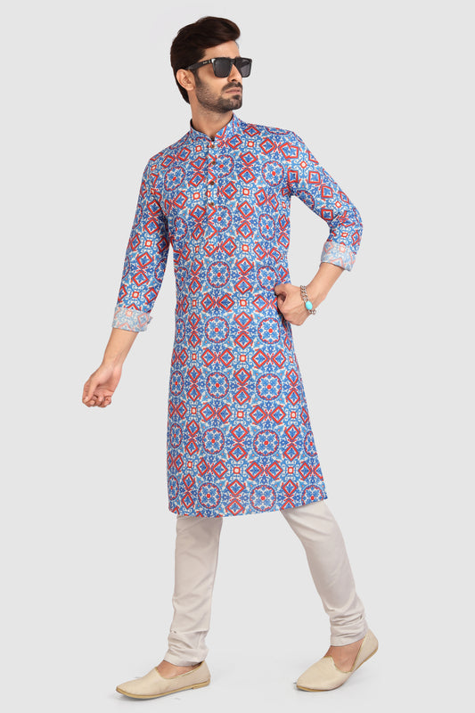 Men's Kurta Pajama - Royal Madhubani