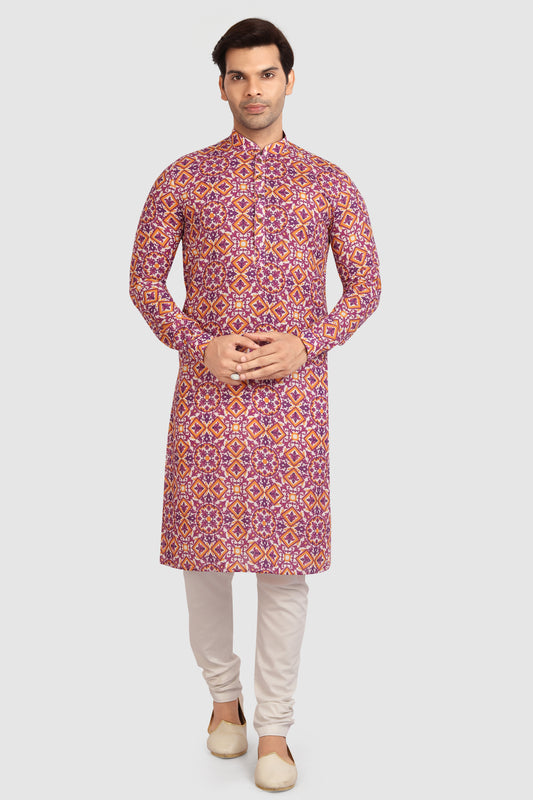 Men's Kurta Pajama - Royal Madhubani