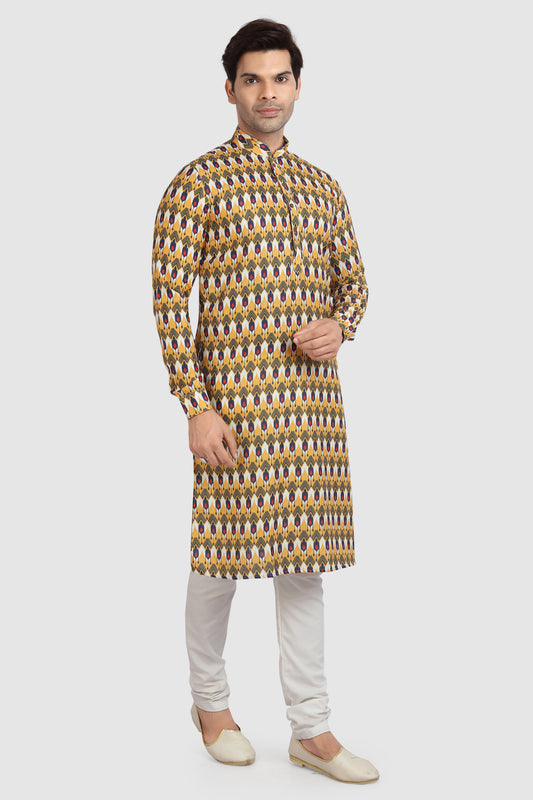 Men's Kurta Pajama - Royal Madhubani