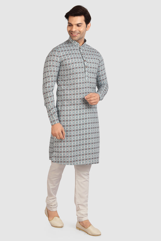 Men's Kurta Pajama - Royal Madhubani