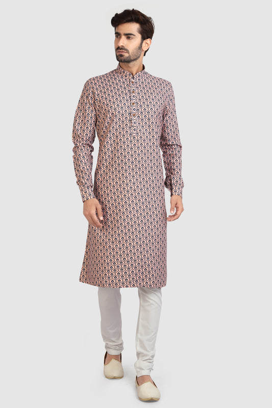 Men's Kurta Pajama - Royal Madhubani