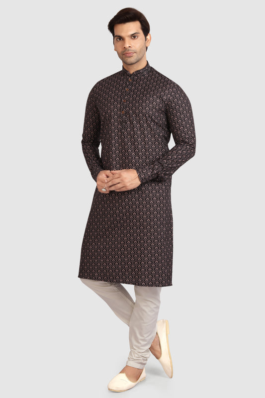 Men's Kurta Pajama - Royal Madhubani