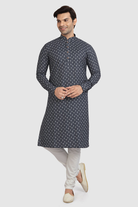 Men's Kurta Pajama - Royal Madhubani