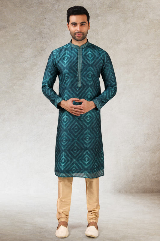 Men's Kurta Pajama - Royal Madhubani