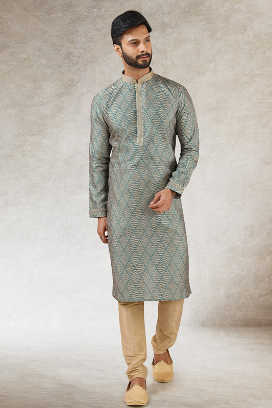 Men's Kurta Pajama - Royal Madhubani