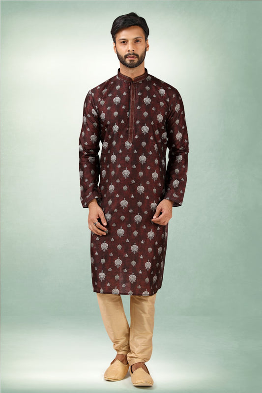 Men's Kurta Pajama - Royal Madhubani