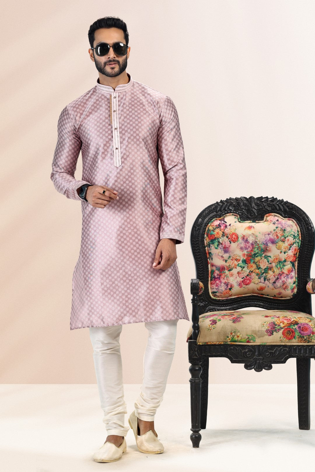 Men's Kurta Pajama - Royal Madhubani