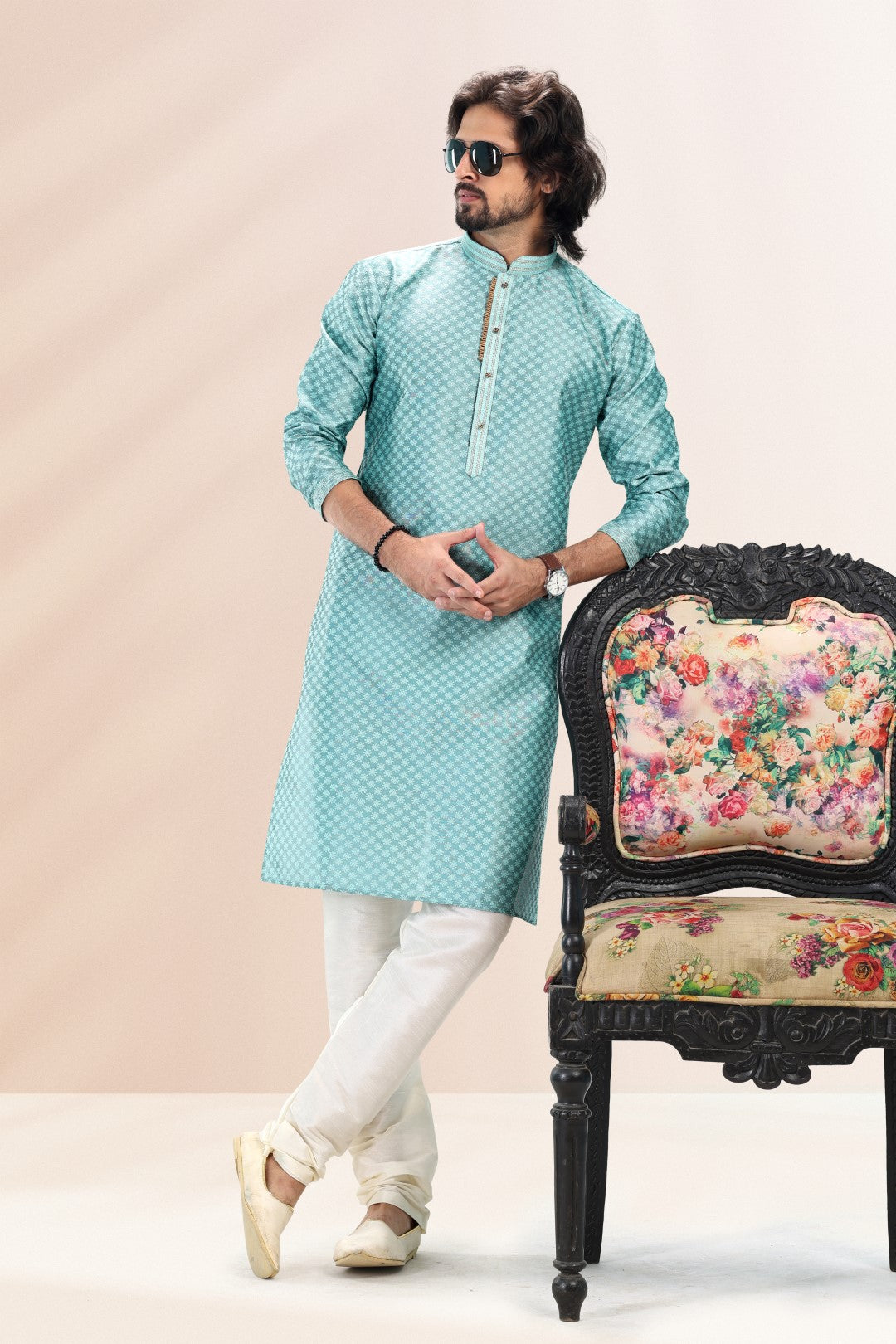 Men's Kurta Pajama - Royal Madhubani