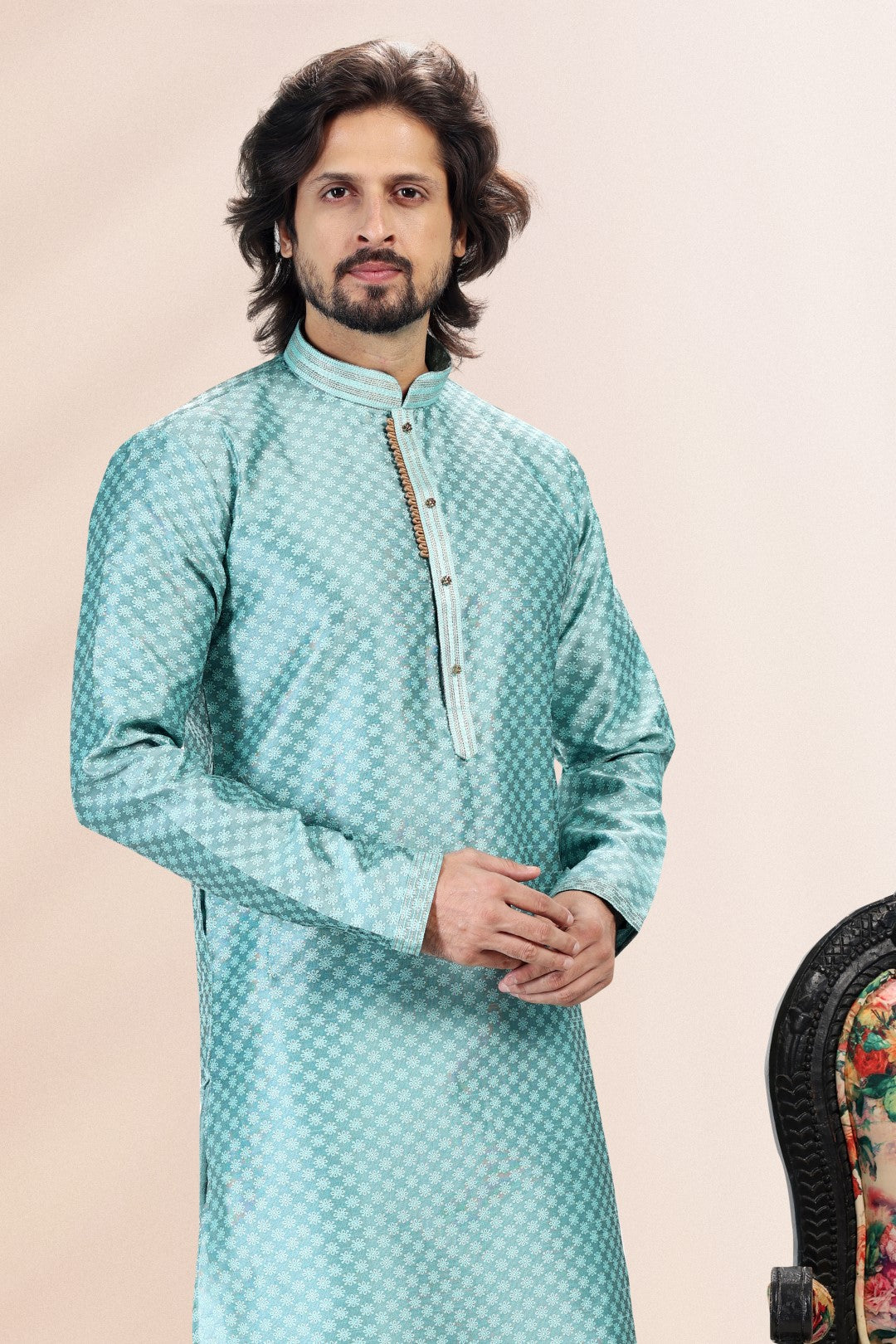 Men's Kurta Pajama - Royal Madhubani