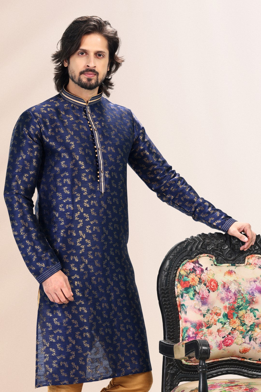 Men's Kurta Pajama - Royal Madhubani