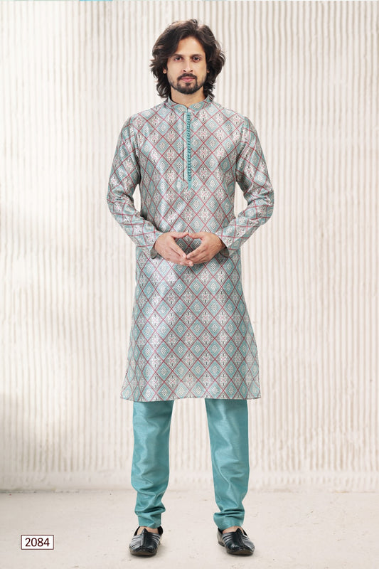 Men's Kurta Pajama - Royal Madhubani