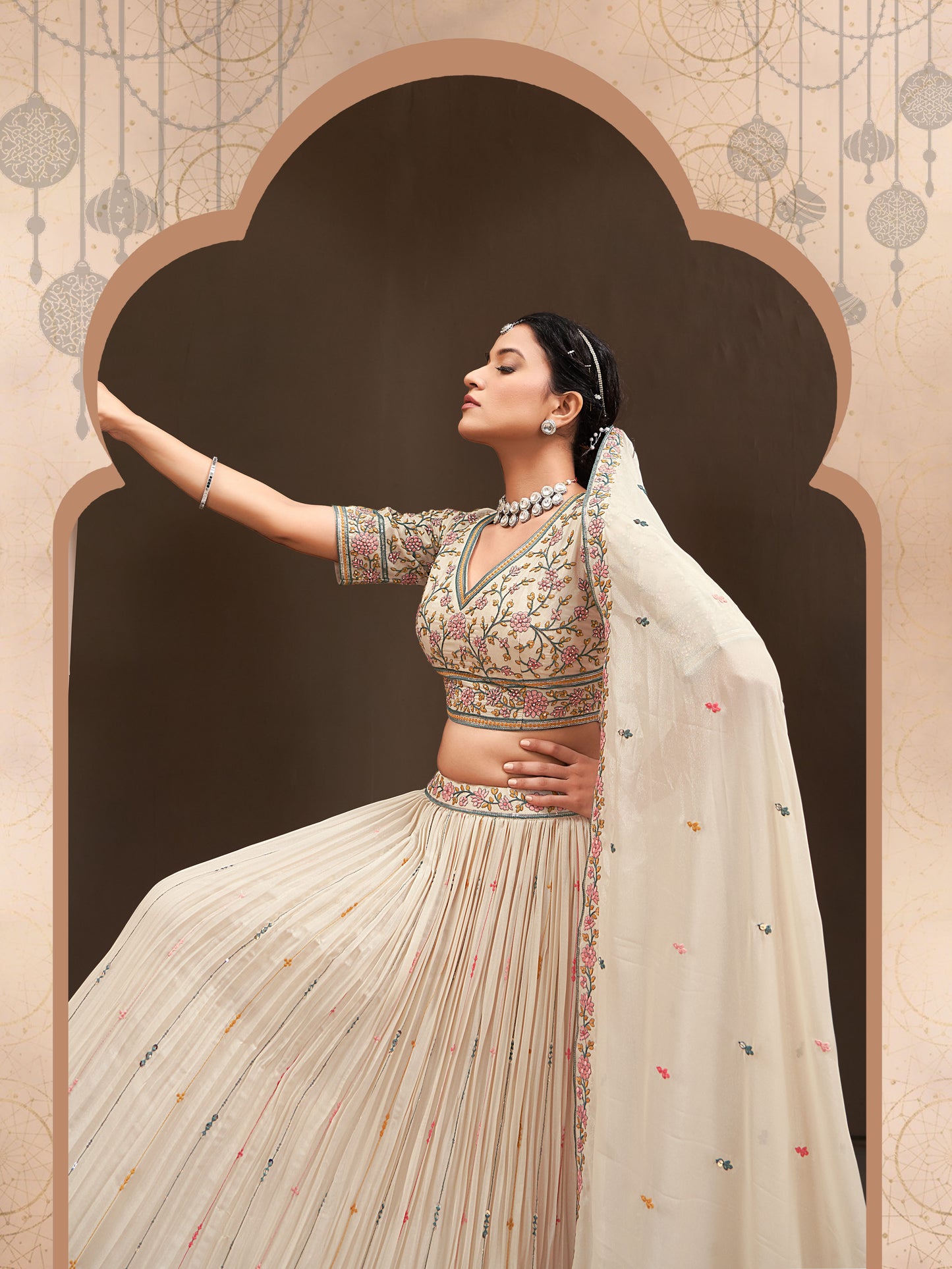 Royal Madhubani Lehenga Choli