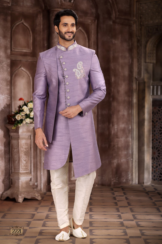 Men's Sherwani - Royal Madhubani