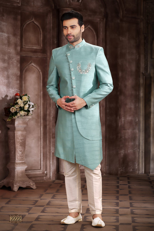 Men's Sherwani - Royal Madhubani