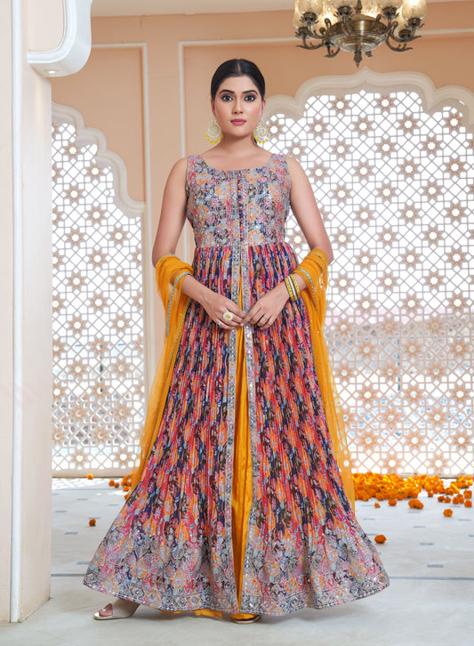 Royal Madhubani Gharara Suit