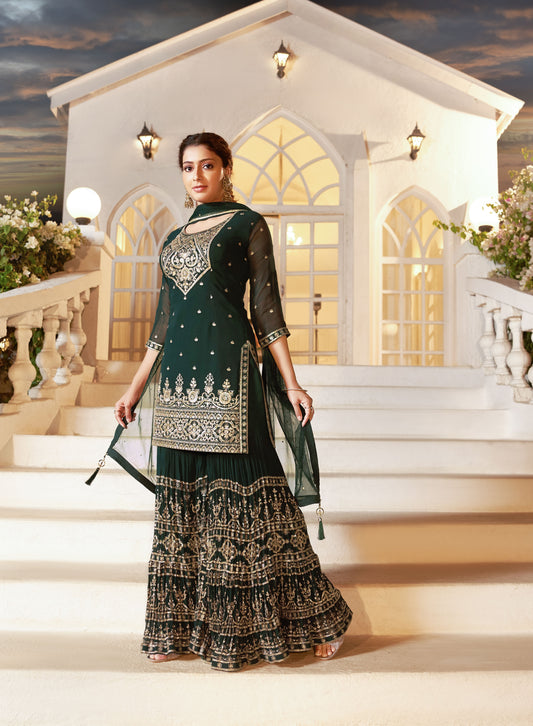 Royal Madhubani Gharara Suit