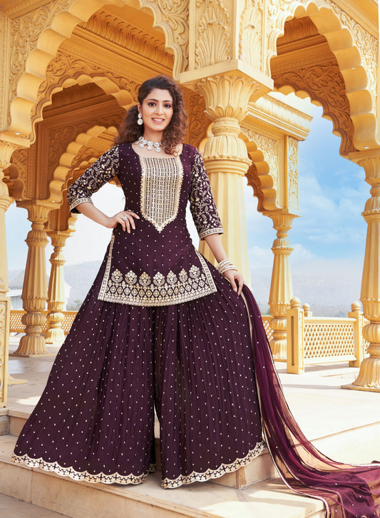 Royal Madhubani Gharara Suit