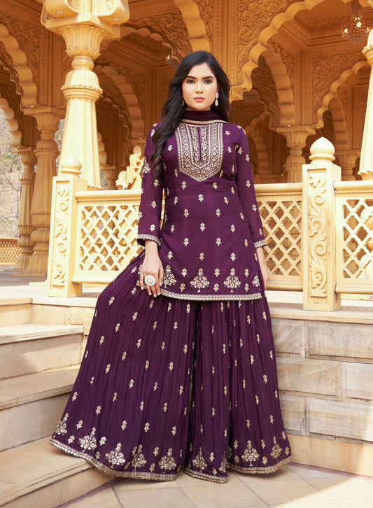 Royal Madhubani Gharara Suit