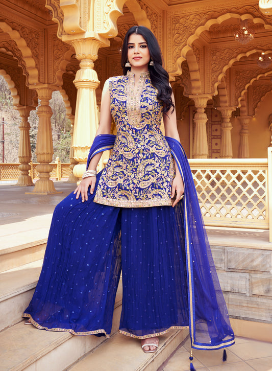 Royal Madhubani Gharara Suit