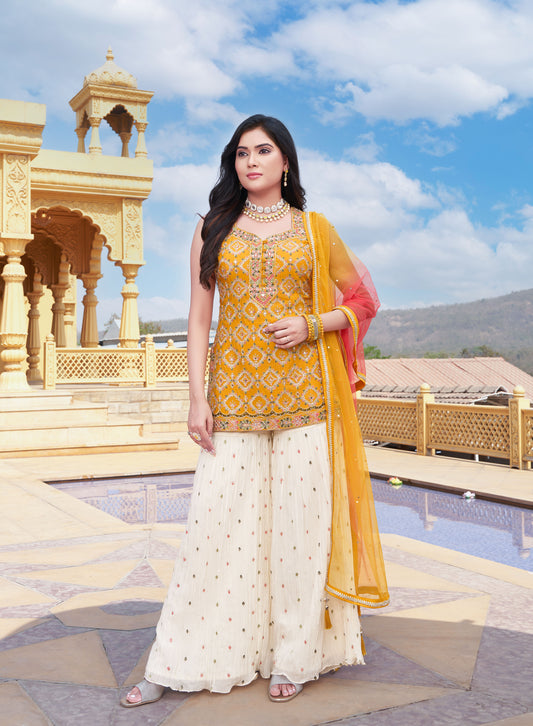 Royal Madhubani Gharara Suit