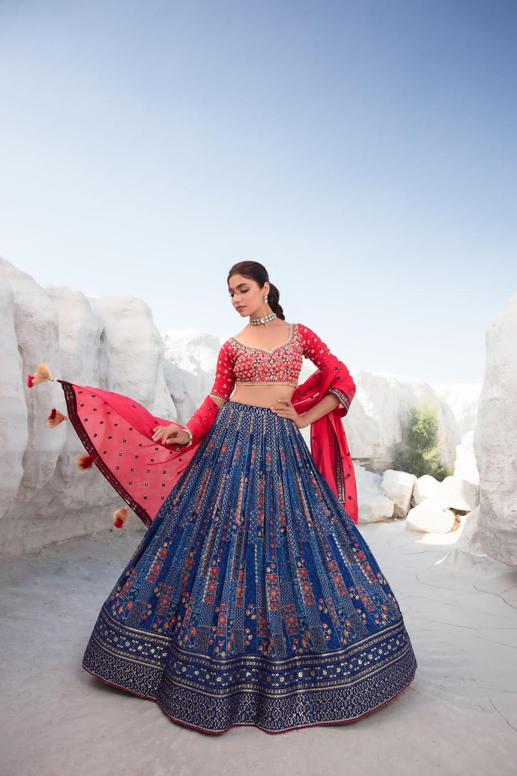 Shop Royal Madhubani Lehenga Choli Online